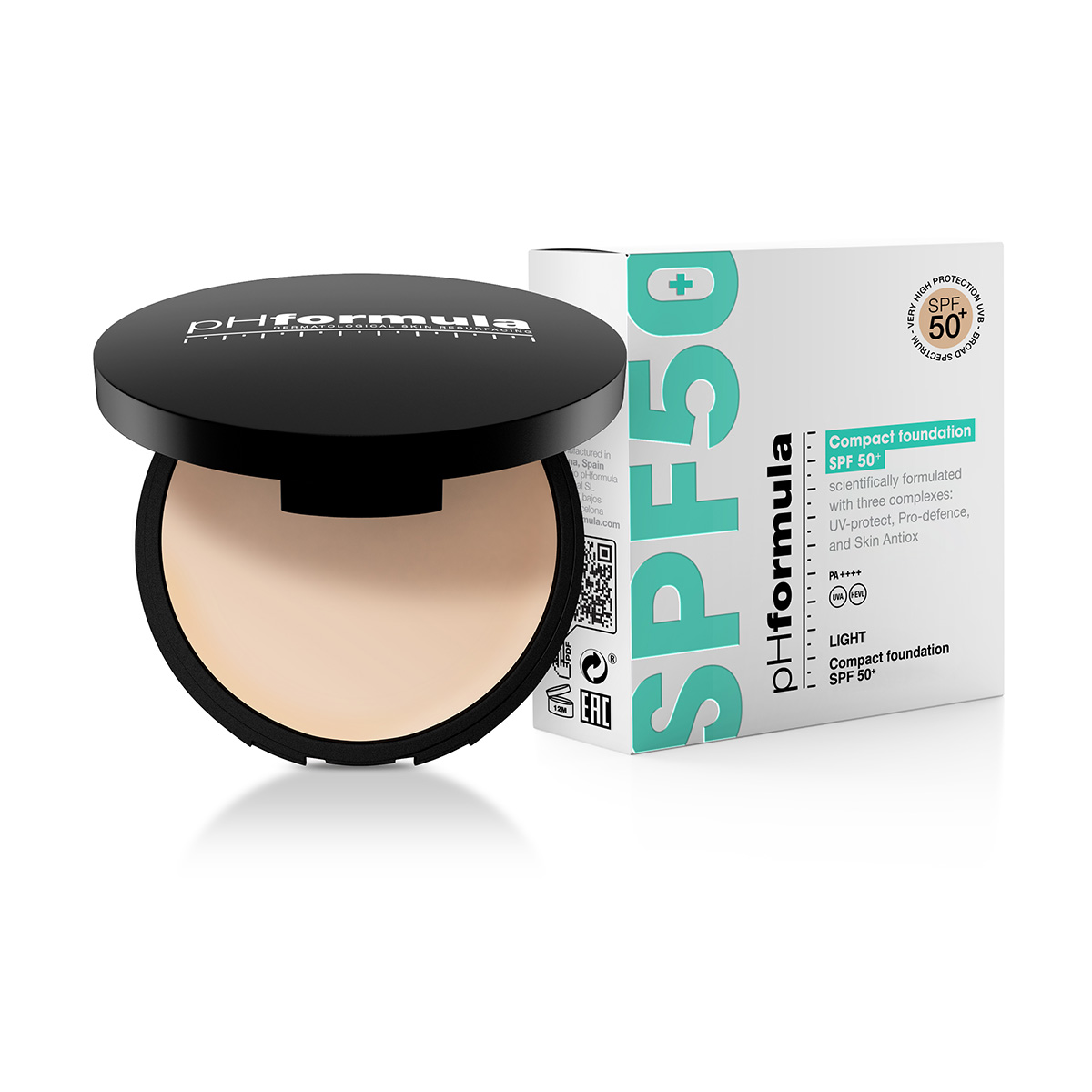 Compact foundation SPF 50+ Light